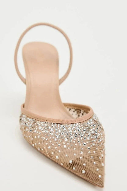 Tara | Crystal-Embellished Statement Heels