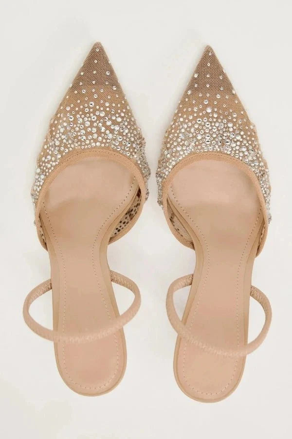 Tara | Crystal-Embellished Statement Heels