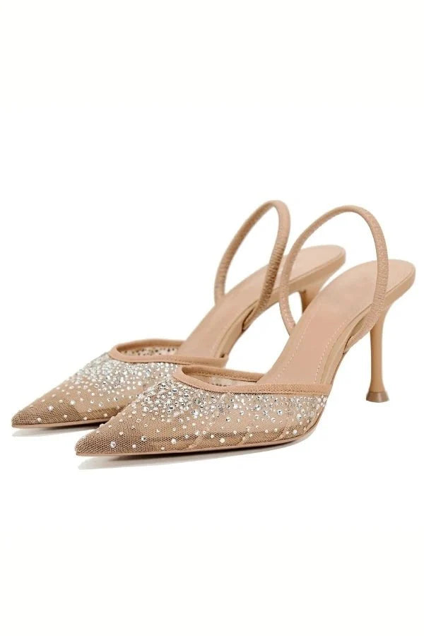 Tara | Crystal-Embellished Statement Heels