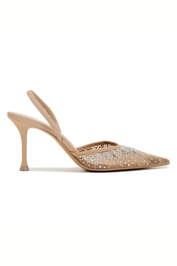 Tara | Crystal-Embellished Statement Heels