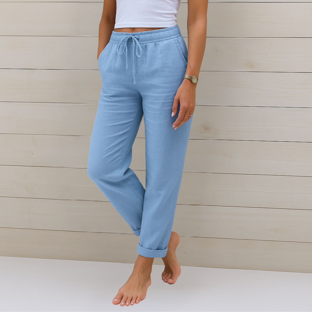 Lori | Women's Premium Breathable Elastic Waist Pants