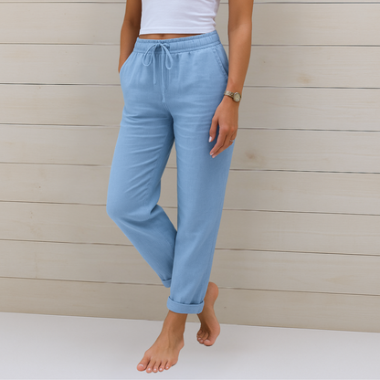 Lori | Women's Premium Breathable Elastic Waist Pants