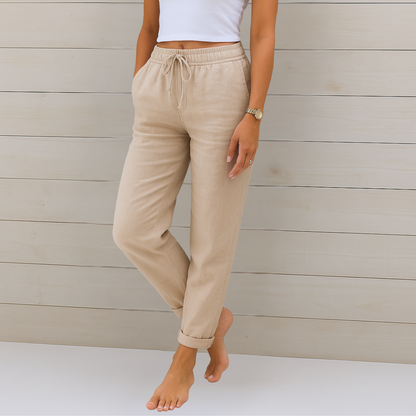 Lori | Women's Premium Breathable Elastic Waist Pants