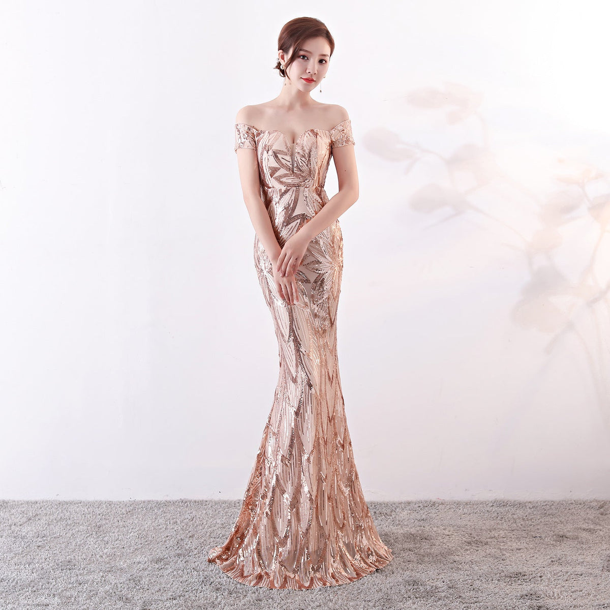 Sequined Formal Dress For Women