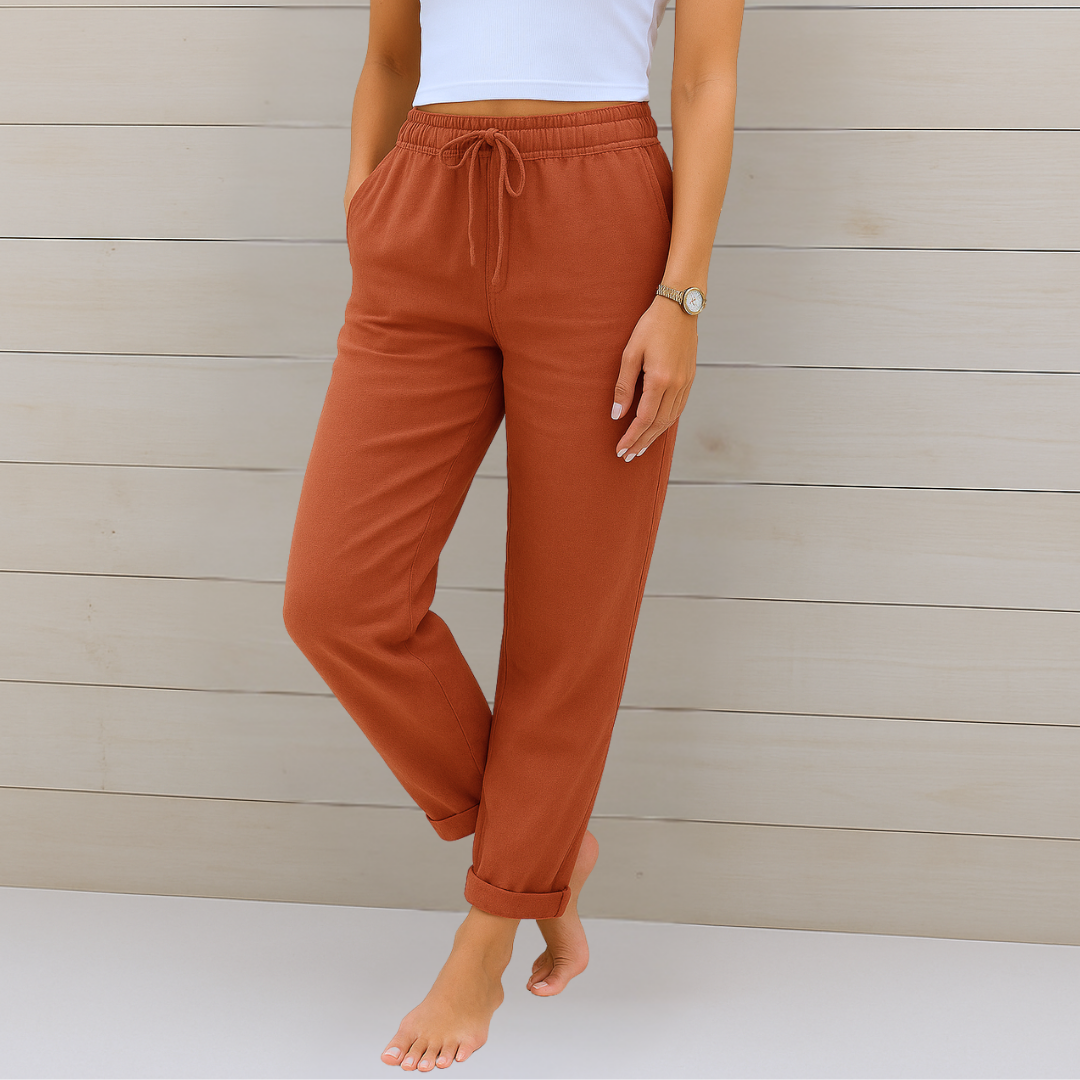 Lori | Women's Premium Breathable Elastic Waist Pants