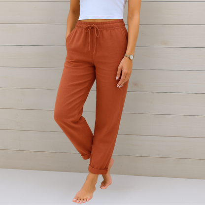 Lori | Women's Premium Breathable Elastic Waist Pants