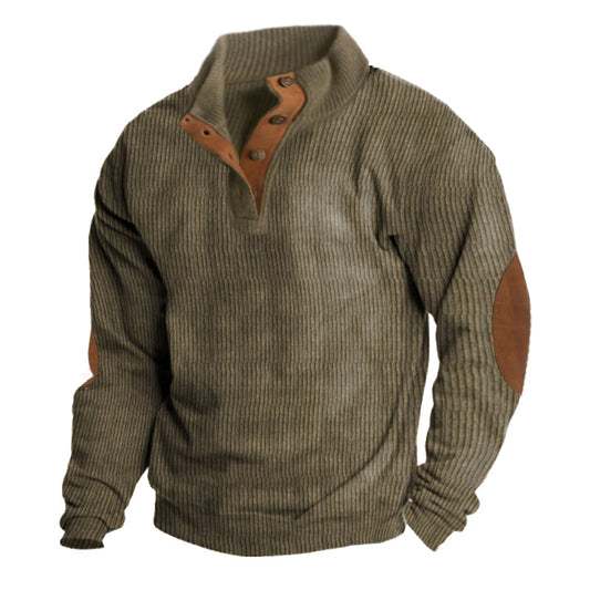 Dave | Men's Half Button Pullover Sweater
