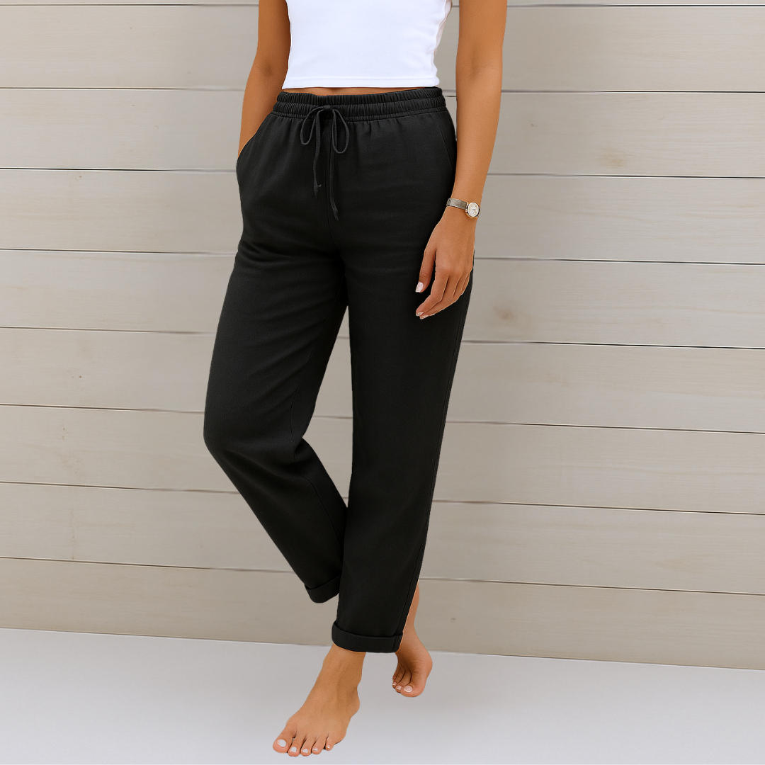 Lori | Women's Premium Breathable Elastic Waist Pants