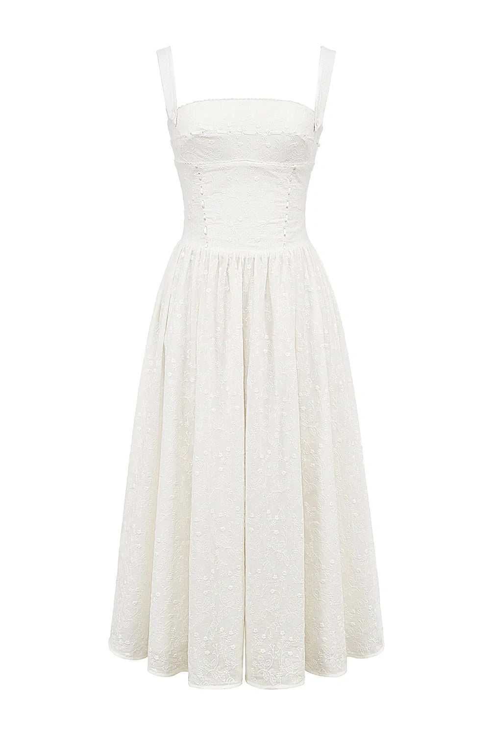 Bridie | Flowy Pleated Midi Sundress