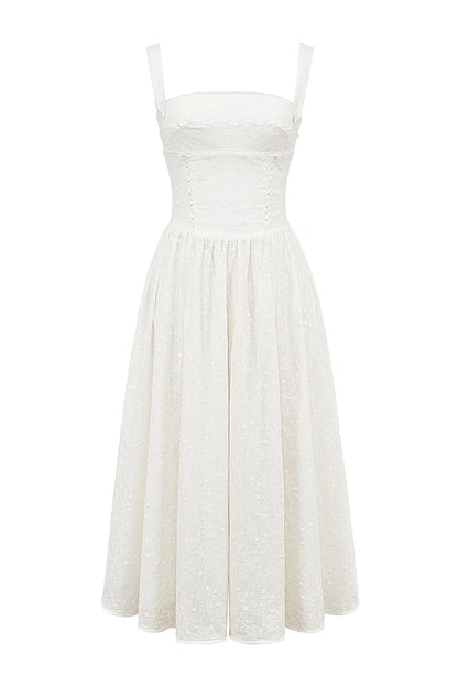 Bridie | Flowy Pleated Midi Sundress