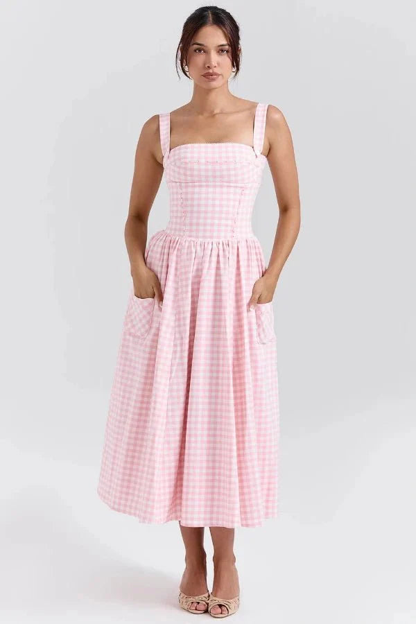 Bridie | Flowy Pleated Midi Sundress
