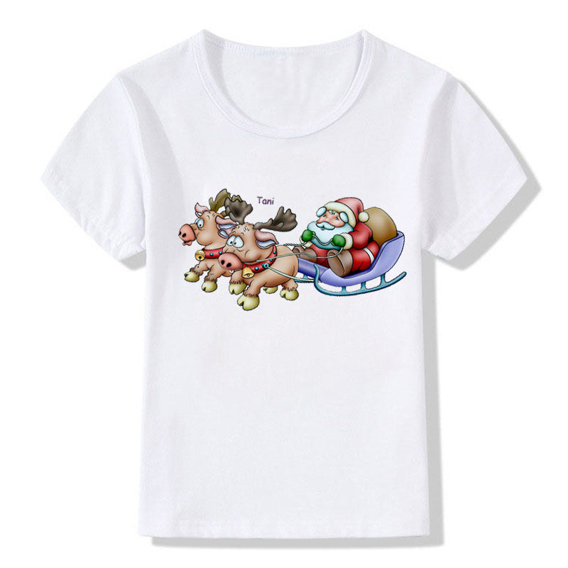 Bethany | Christmas T Shirt White Round Neck