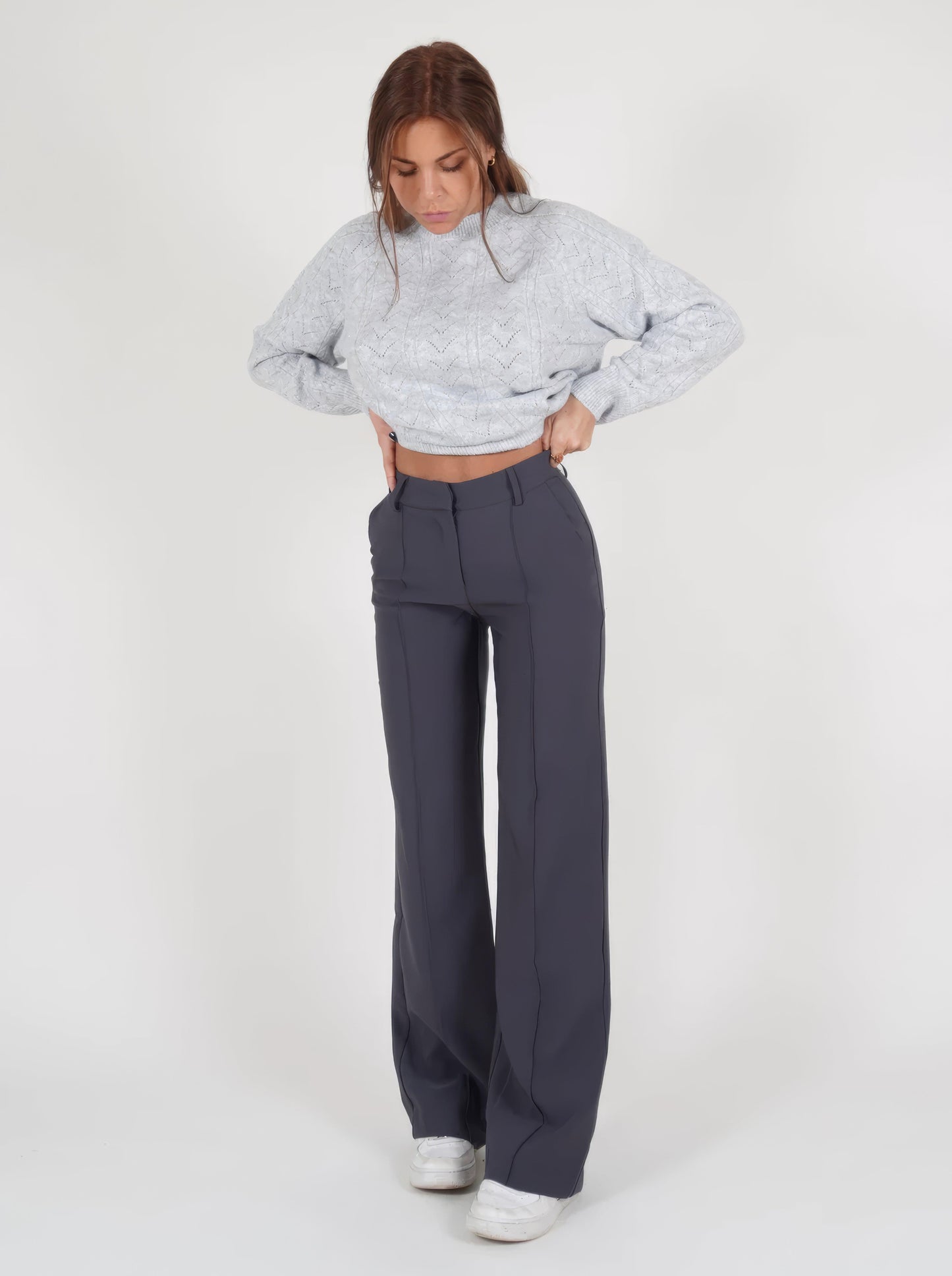 Faith | Elegant High-Waisted Wide-Leg Trousers