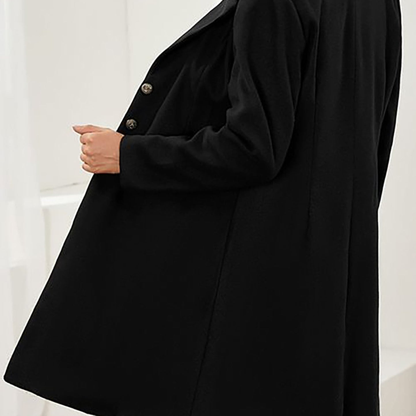 Elise | Tailored Longline Wool-Blend Coat
