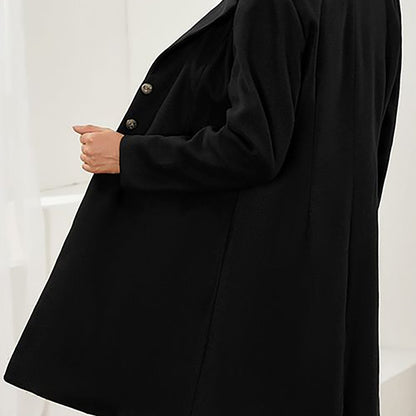 Elise | Tailored Longline Wool-Blend Coat
