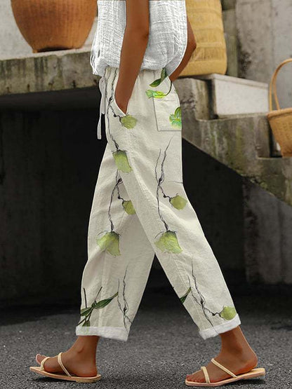 Aspen | Straight Leg Linen-Look Trousers