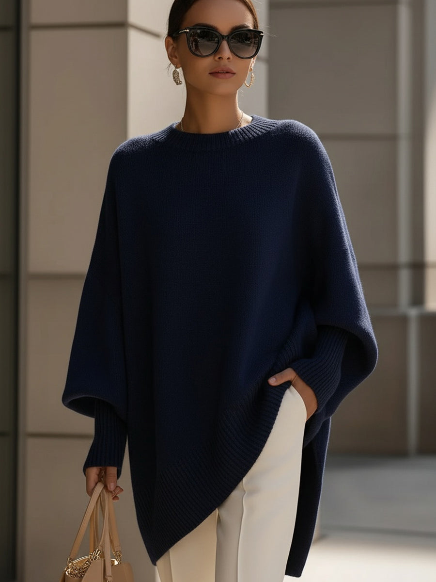 Zola | Oversized Asymmetrical Merino Wool Sweater