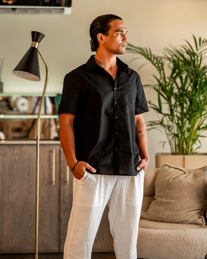 Matteo Ricci | Men's Lightweight Linen Casual Shirt