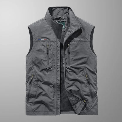 Rory | Multi-Pocket Zip-Up Vest