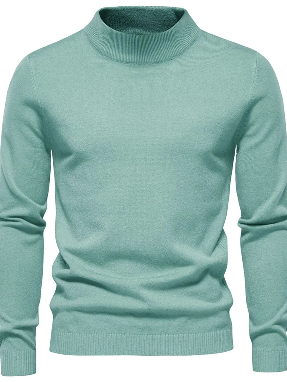 Gawain | Soft Knit Mock Neck Sweater Regular Fit