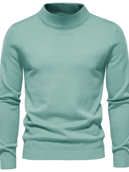 Gawain | Soft Knit Mock Neck Sweater Regular Fit
