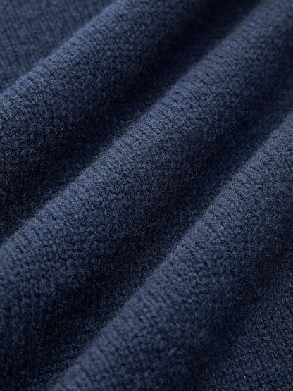 Warm 2-in-1 Panel Lapel Knit Sweater