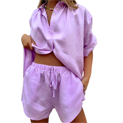 Sorelli | Stylish Two-Piece Cotton Lounge Set