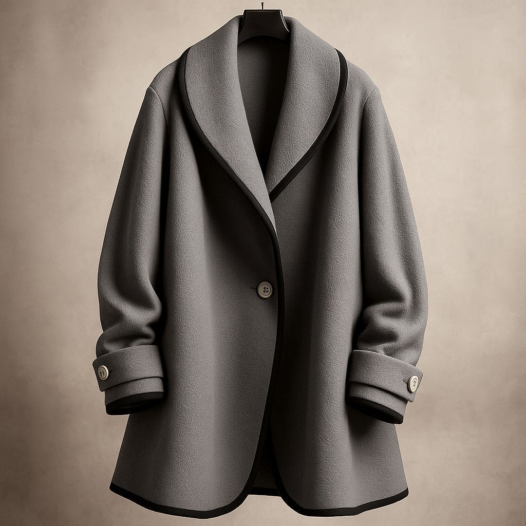 Serena | Women's Single-Breasted Trim Coat
