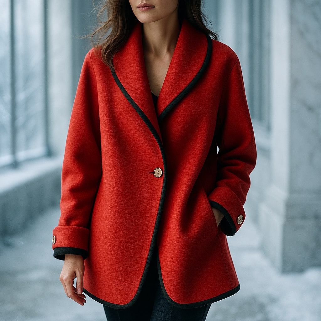Serena | Women's Single-Breasted Trim Coat