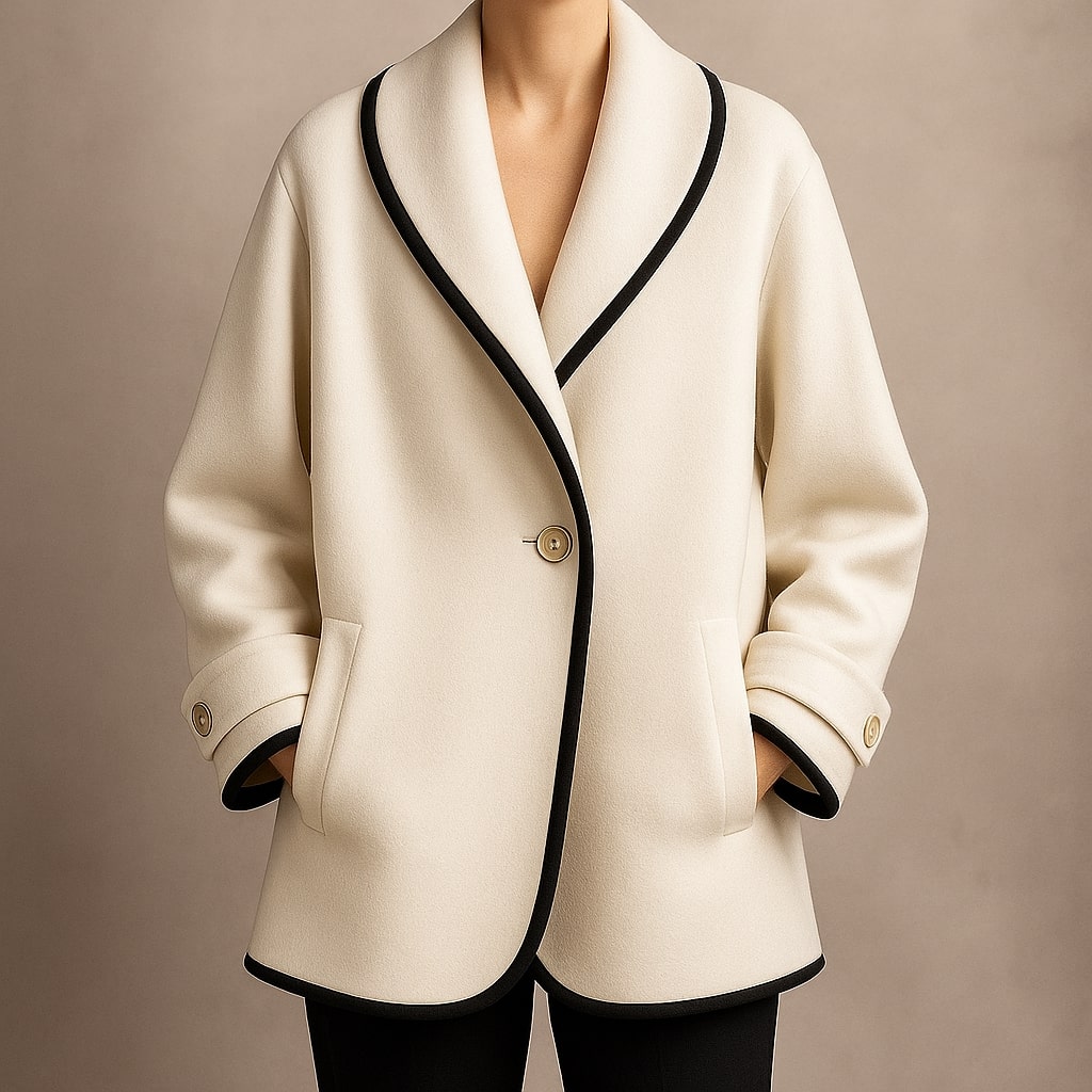 Serena | Women's Single-Breasted Trim Coat