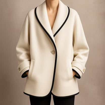 Serena | Women's Single-Breasted Trim Coat
