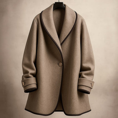 Serena | Women's Single-Breasted Trim Coat