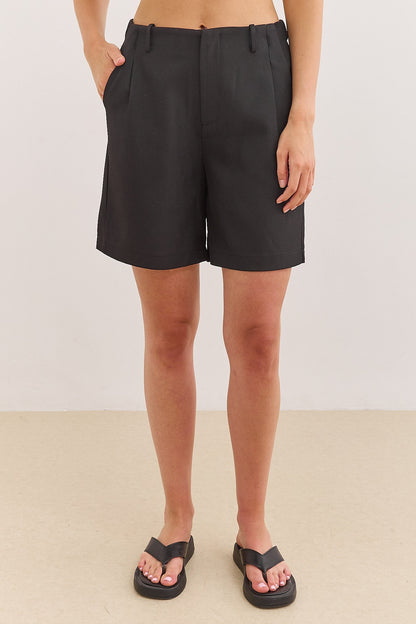 Helene | Women's High Waist Straight Leg Bermuda Shorts