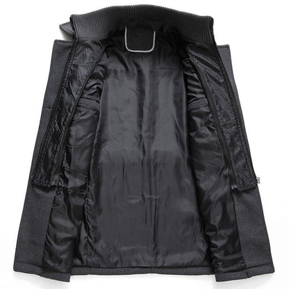 Edmund | Double-Breasted Wool-Look Pea Coat