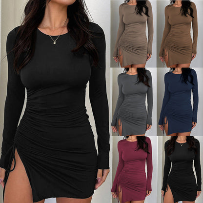 Ruched Bodycon Mini Dress For Women