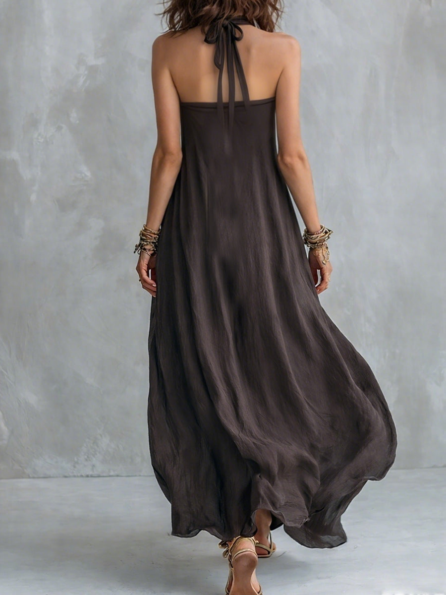 Bohemian Halter Maxi Dress For Women