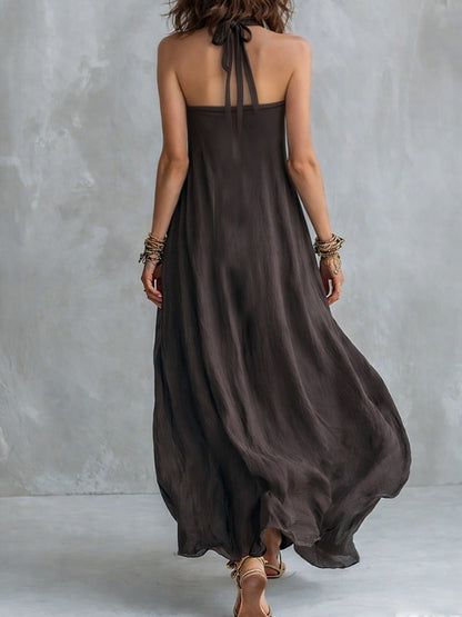 Bohemian Halter Maxi Dress For Women