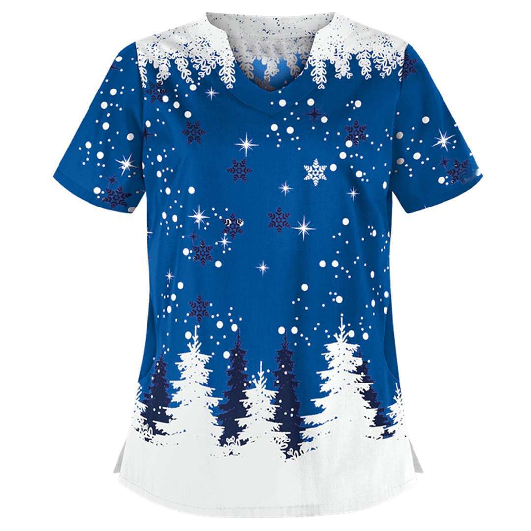 Angelica | Christmas T Shirt V Neck Print