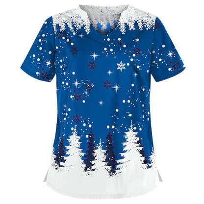 Angelica | Christmas T Shirt V Neck Print