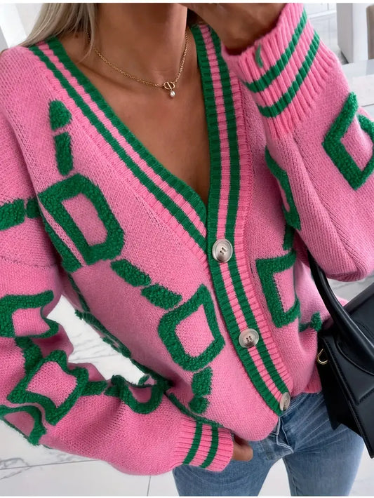 Eliza | Women's V-Neck Button-Front Cardigan