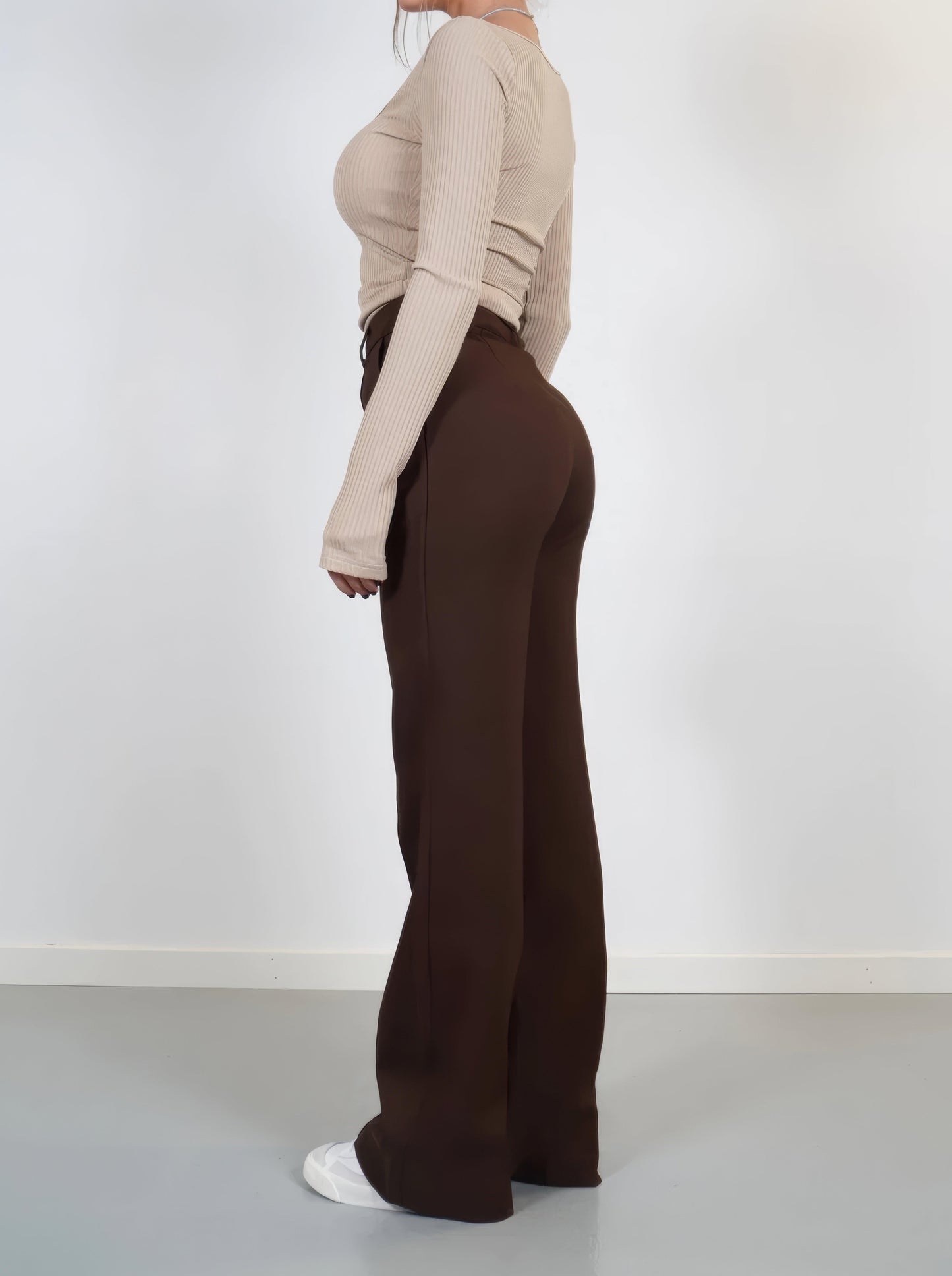 Faith | Elegant High-Waisted Wide-Leg Trousers