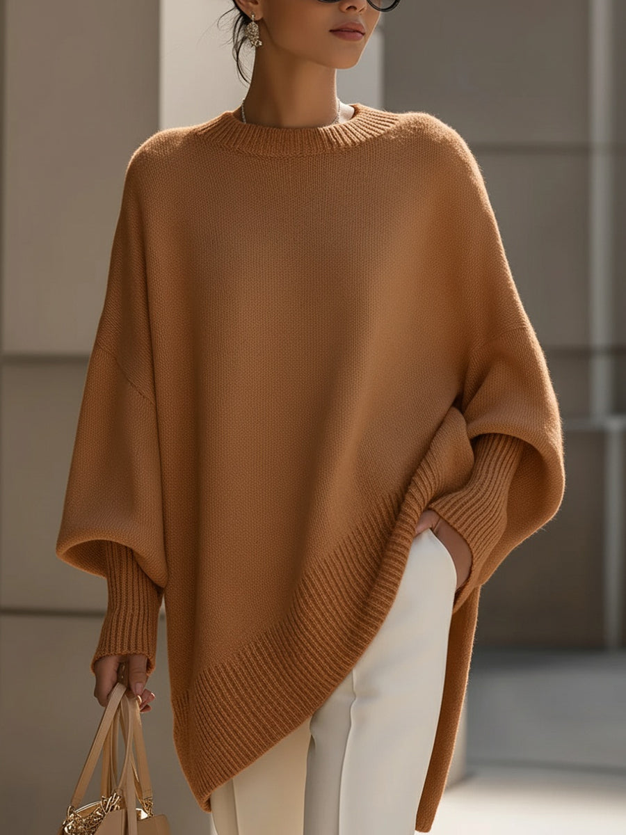 Zola | Oversized Asymmetrical Merino Wool Sweater