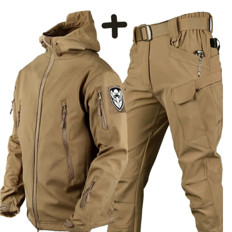 Timothy | Men's Tactical Hooded Jacket and Cargo Pants Set