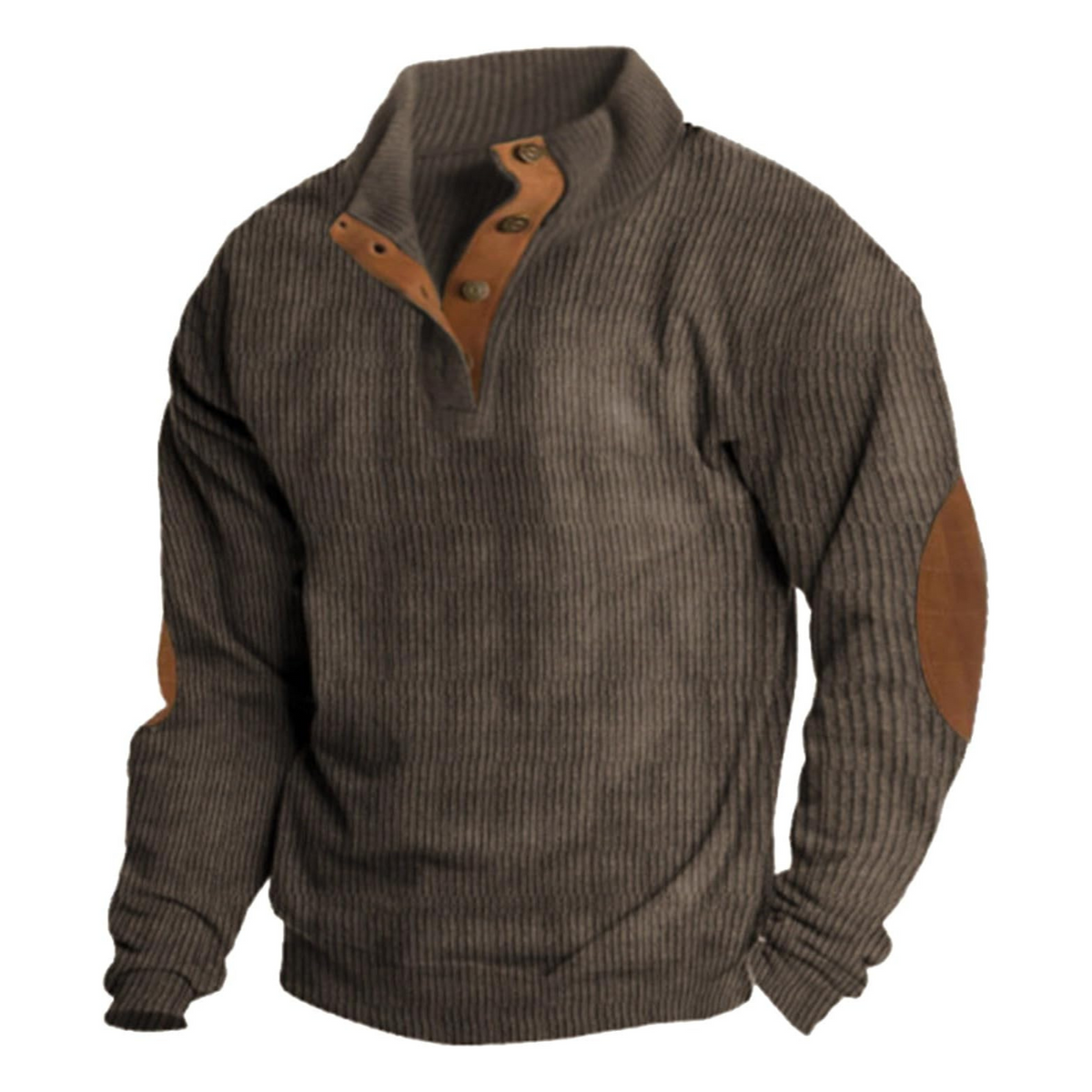 Wade | Men's Corduroy Quarter-Button Sweatshirt