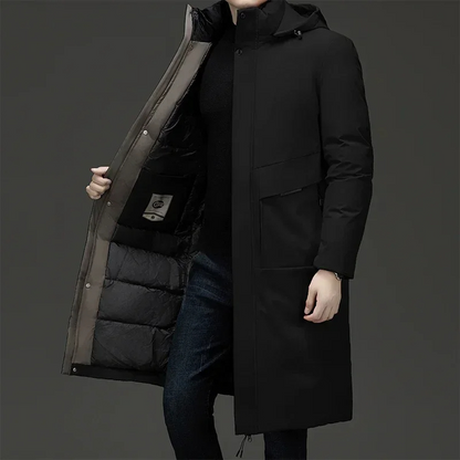 Jim | Men's Hooded Long Coat