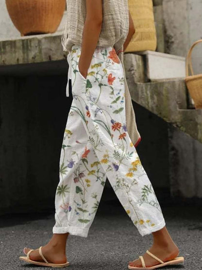 Aspen | Straight Leg Linen-Look Trousers
