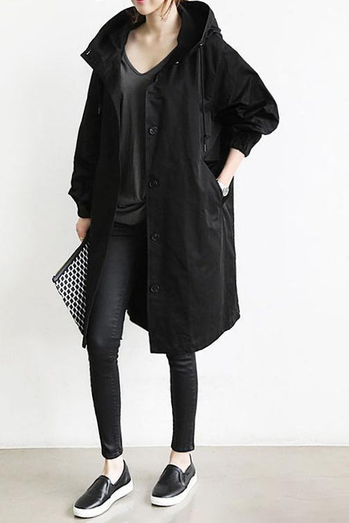 Lia | Women's Hooded Waterproof Rain Trench Coat