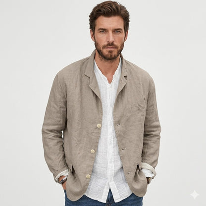 Marco Bellini | Men's Lightweight Casual Linen Blazer