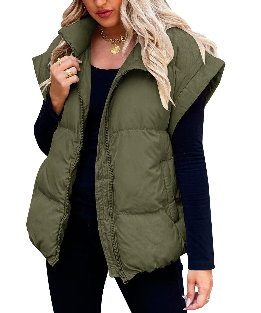 Bronte | Cropped Quilted Puffer Vest