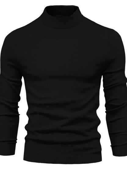 Gawain | Soft Knit Mock Neck Sweater Regular Fit